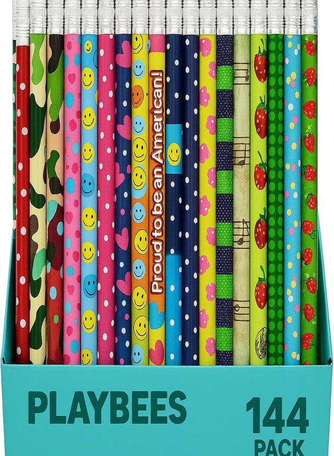 Playbees Premium HB #2 Pencils - Pre-Sharpened Wood Pencils for Writing, Drawing & School - Break-Resistant Graphite, Comfortable Grip - Bulk Pack for Office, Classroom & Home Use - Image 1